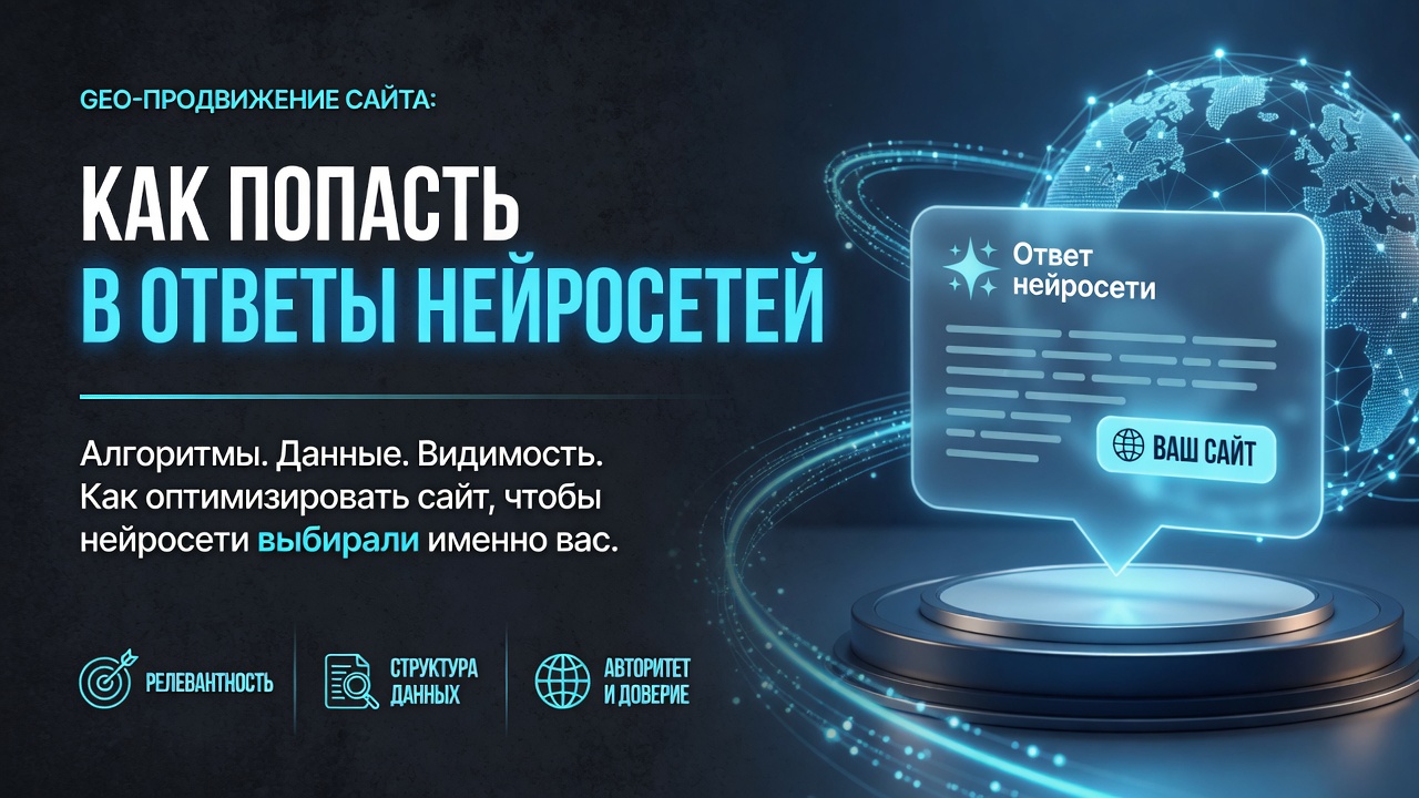 Что такое GEO-продвижение и как попасть в ответы нейросетей